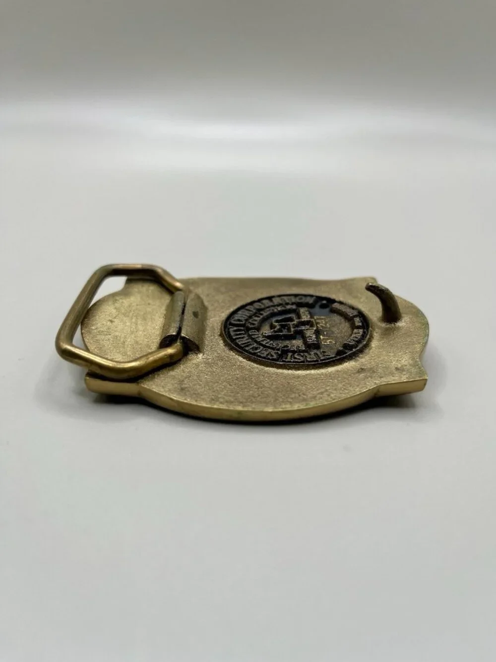 VTG 1978 Utah Golden Spike Commemorative Belt Buckle Western Railroad Old West
